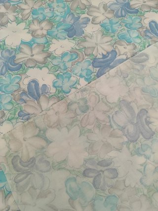 Tela vintage diseño floral años 60