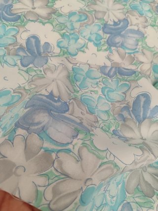 Tela vintage diseño floral años 60