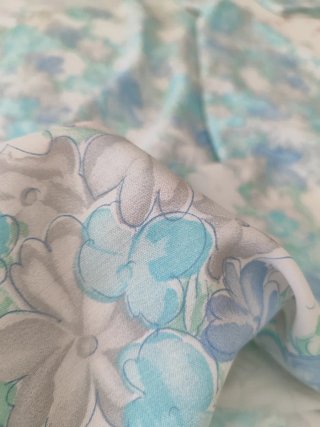 Tela vintage diseño floral años 60