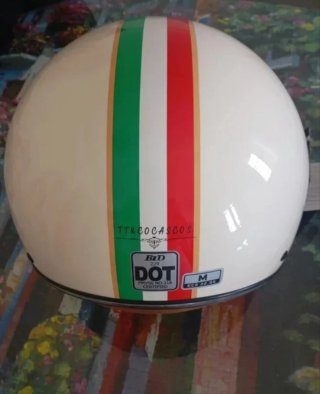Casco Moto Jet Retro Vintage Estilo Italia NUEVO