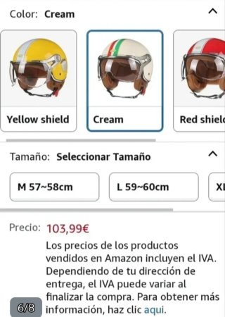 Casco Moto Jet Retro Vintage Estilo Italia NUEVO