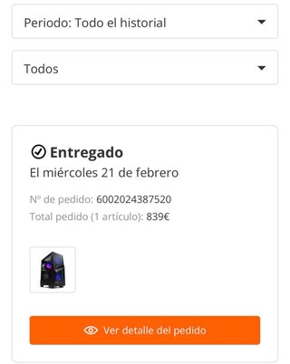 Ordenador sobre mesa Torre MSI RGB led Gaming