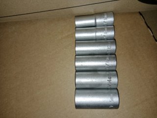 Juego Llave de Carraca y Vasos cromo vanadio 3/8
