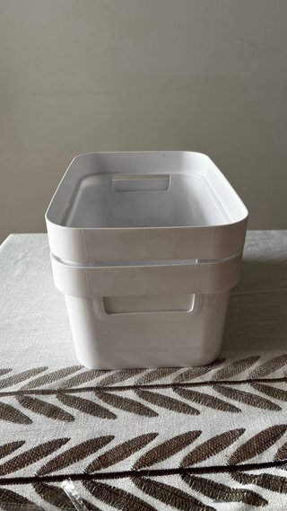 2 Organizadores Plástico Blanco