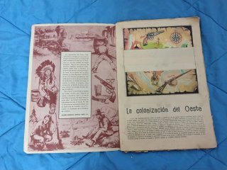 Álbum Lejano Oeste, incompleto
