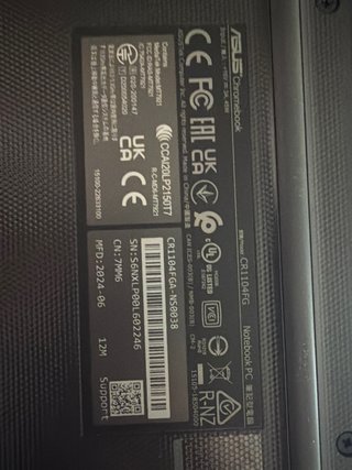Chromebook ASUS Negro/Gris