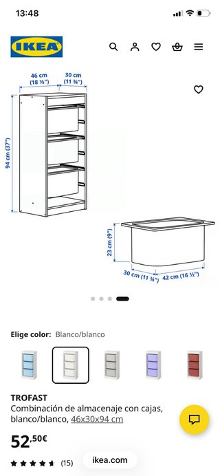 Mueble Almacenaje Niños Trofast Ikea