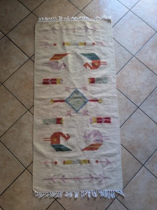 Tappeto Kilim Beige Multicolore