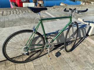 Bicicleta Urbana estilo fixie Campagnolo Verde