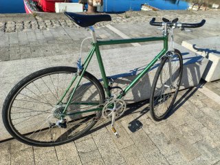 Bicicleta Urbana estilo fixie Campagnolo Verde