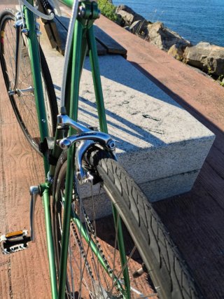 Bicicleta Urbana estilo fixie Campagnolo Verde
