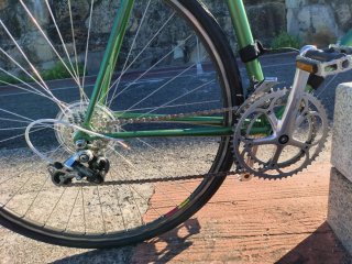 Bicicleta Urbana estilo fixie Campagnolo Verde