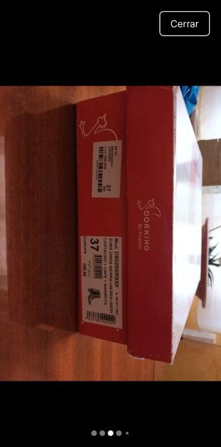 Botines de tacón marrones con hebillas