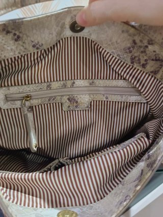Bolso Piel Efecto Serpiente