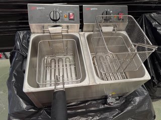 FREIDORA HOSTELERÍA ELÉCTRICA DOBLE 8+8L - 6,5kW