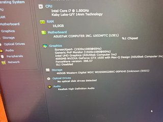 Asus UX534FTC para piezas o reparación
