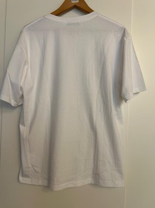 Camiseta Stone Island Blanca Logo Multicolor