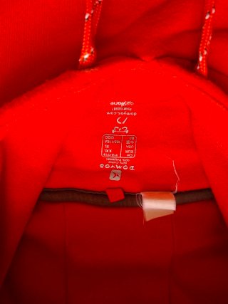 Sudadera con capucha Domyos roja