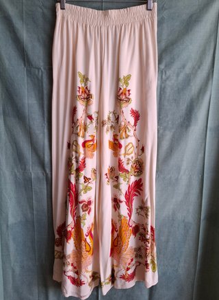 Pantalón ancho estampado Gisela Talla Única