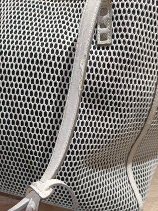 Bolso Grande Blanco Malla