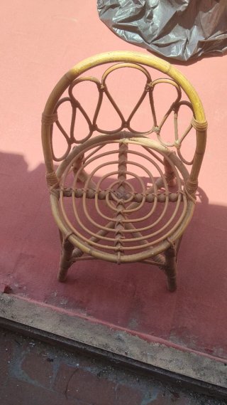 Silla de mimbre artesanal