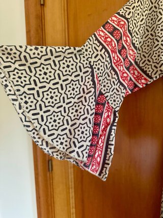 Vestido midi estampado boho