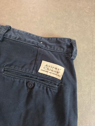 Pantaloni Avirex Chinos Uomo W36 Blu Navy