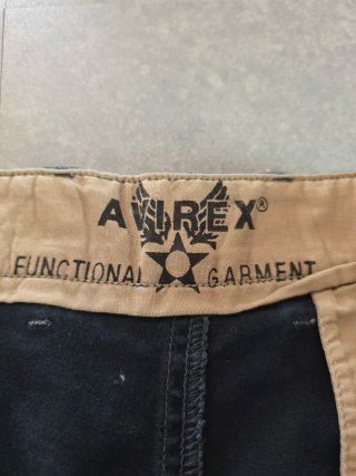 Pantaloni Avirex Chinos Uomo W36 Blu Navy