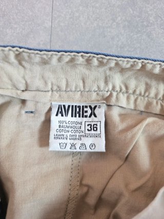 Pantaloni Avirex Chinos Uomo W36 Blu Navy