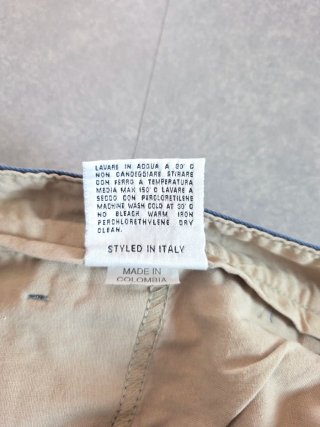 Pantaloni Avirex Chinos Uomo W36 Blu Navy