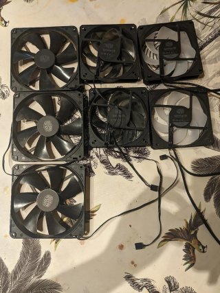 Lote 7 Ventiladores PC Cooler Master