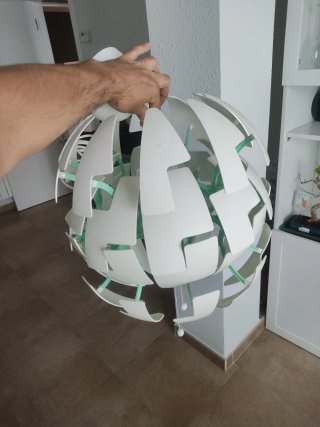 Lámpara colgante esférica Ikea