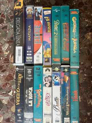 Lote 16 Películas VHS (Español/Inglés)