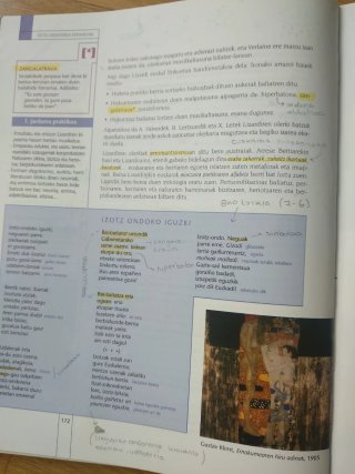 Euskara eta literatura Batxilergoa 1