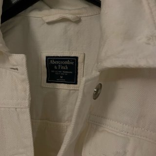 Cazadora vaquera Abercrombie & Fitch blanca