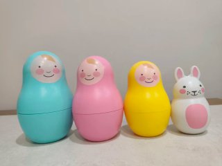 Muñecas Matrioska Rosa&Bo Bebé 0-3 años