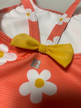 Bañador bebé estampado flores