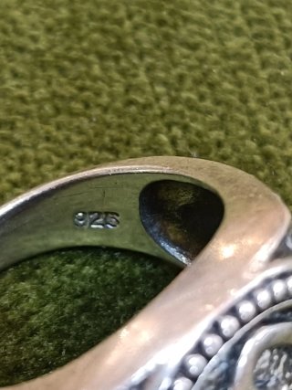 Anillo Plata Ley 925 Símbolo Om