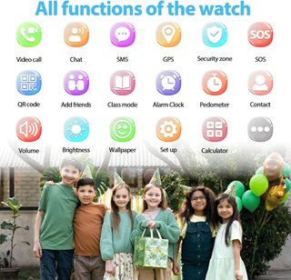 Reloj Inteligente Niños Alutoria GPS 4G SIM Negro