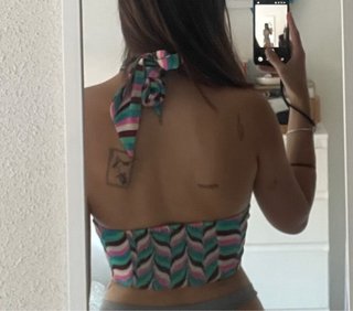 Top halter multicolor