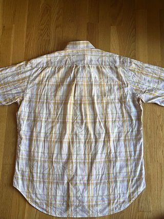 Camisa Burberry cuadros morado y amarillo