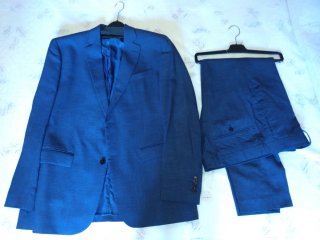 Traje de verano azul para hombre