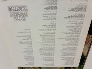 Bob Dylan Desire LP CBS España 1976