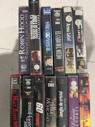 Lote 15 Películas VHS Acción y Aventura