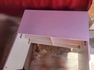 Armario blanco de madera