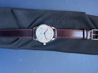 Reloj Nomos Club 703.1 Plata y Marrón