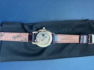 Reloj Nomos Club 703.1 Plata y Marrón