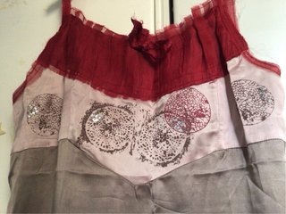 TAD Abito Spalline Raso in rayon decori paillettes
