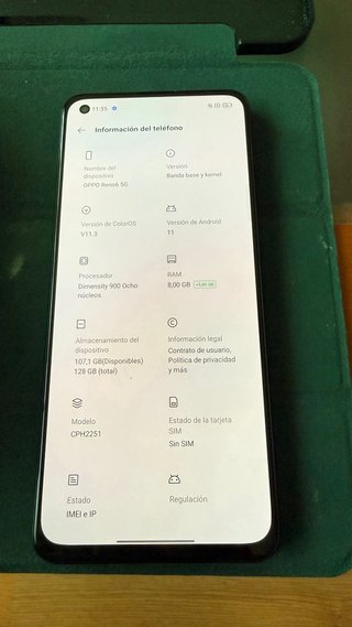 Oppo Reno6 5G 128GB Nero Stellare