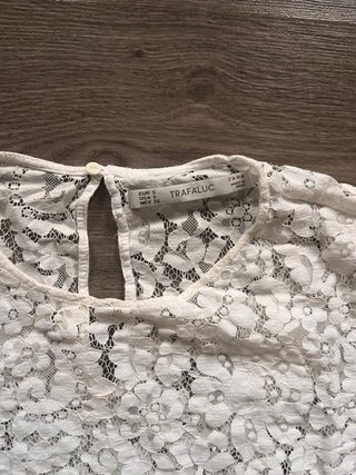 Blusa Zara encaje manga larga